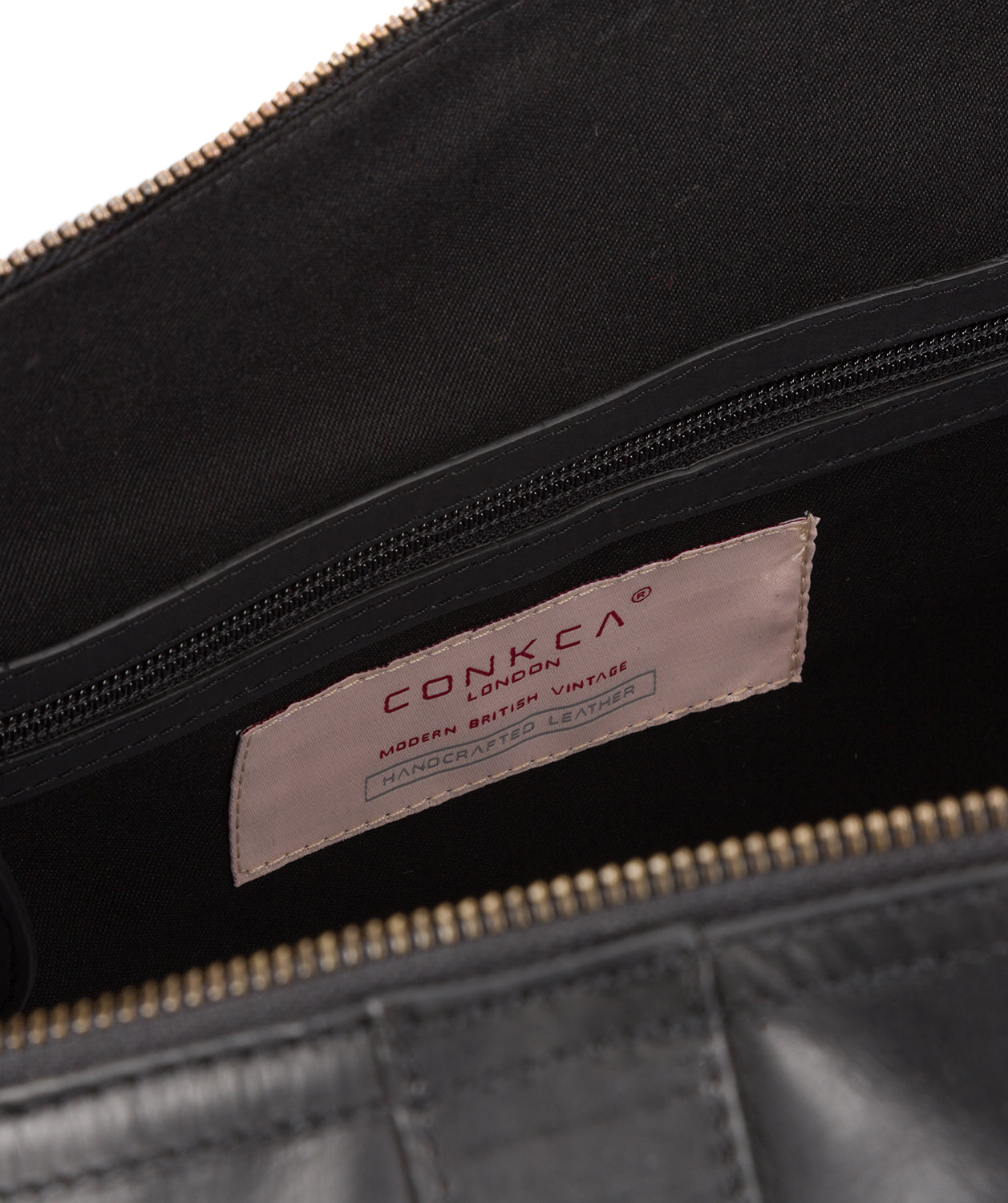 'Duran' Black Leather Holdall