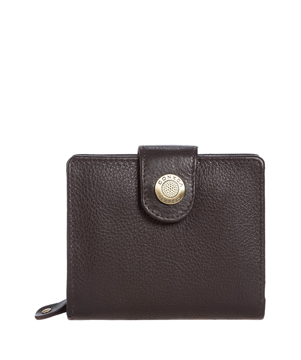 'Nova' Dark Brown Leather RFID Purse