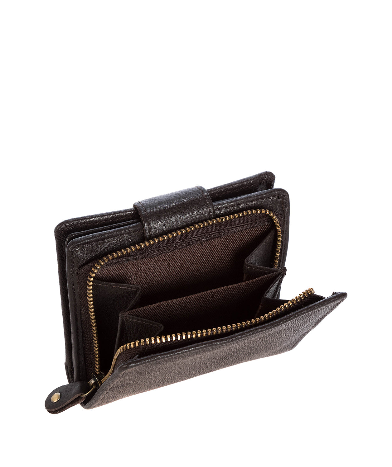 'Nova' Dark Brown Leather RFID Purse