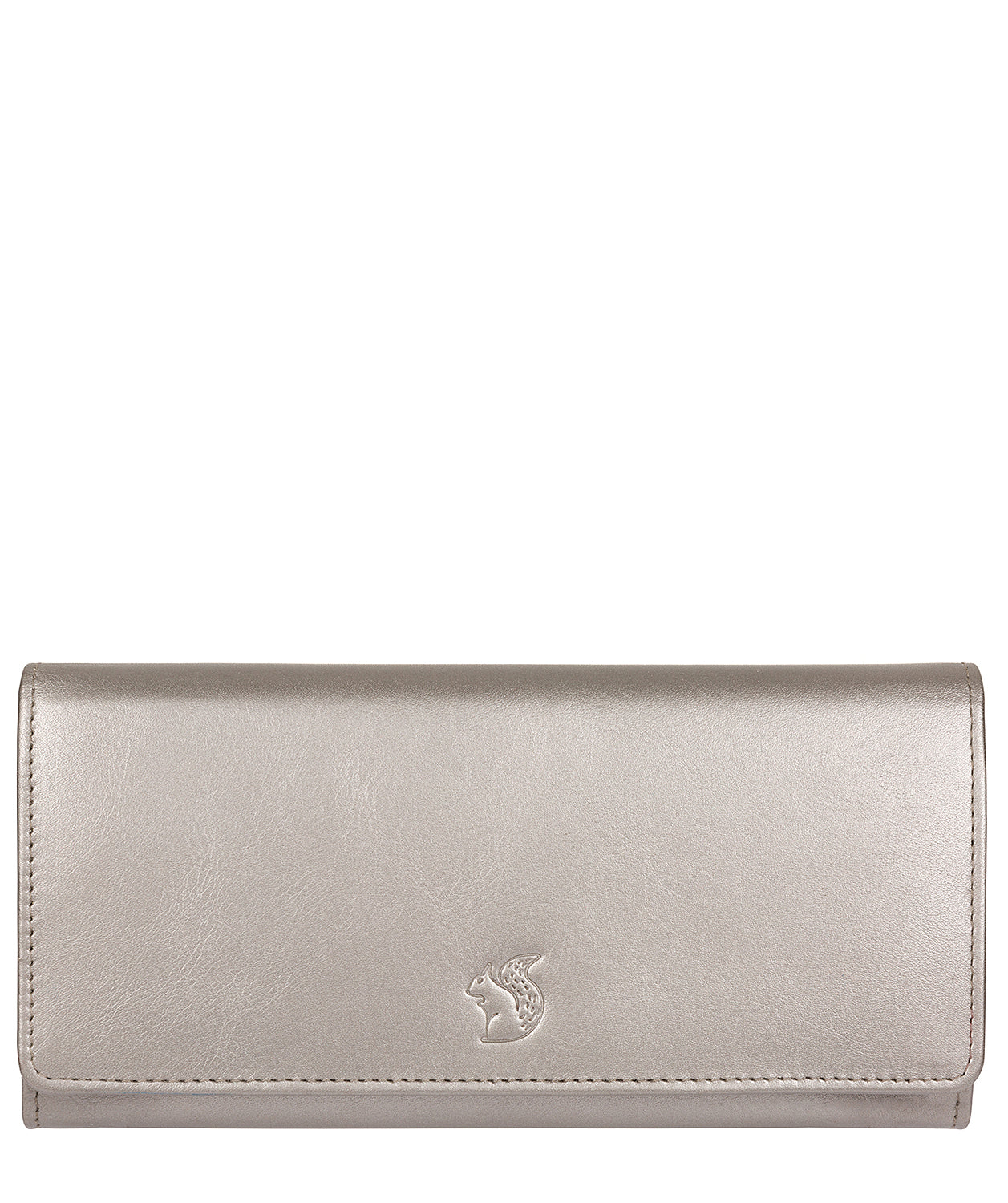 'Fey' Adagio Metallic Silver Leather Purse