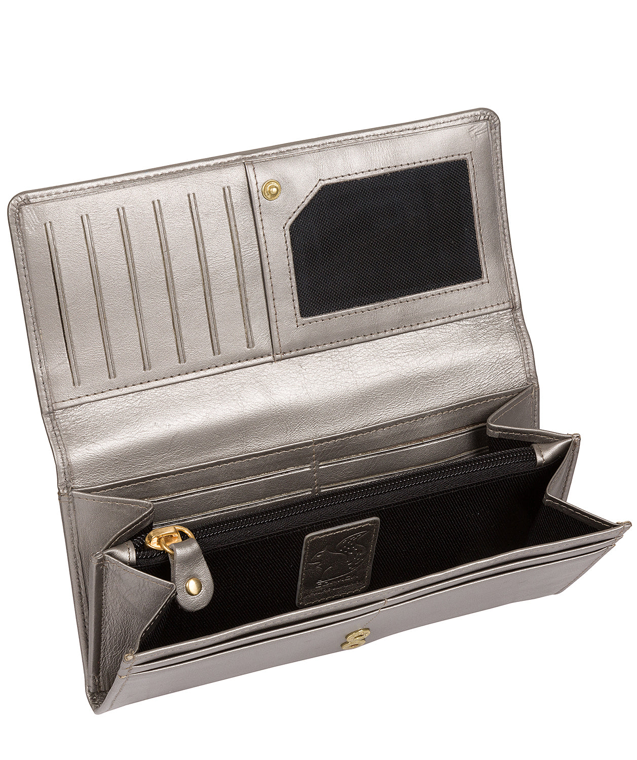 'Fey' Adagio Metallic Silver Leather Purse