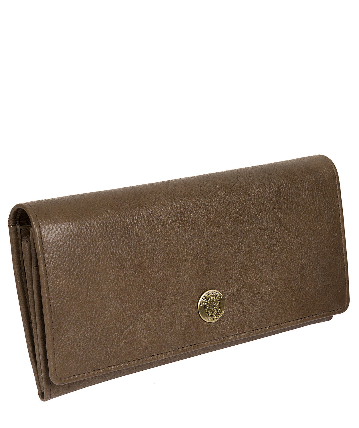 'Fey' Olive Leather Purse