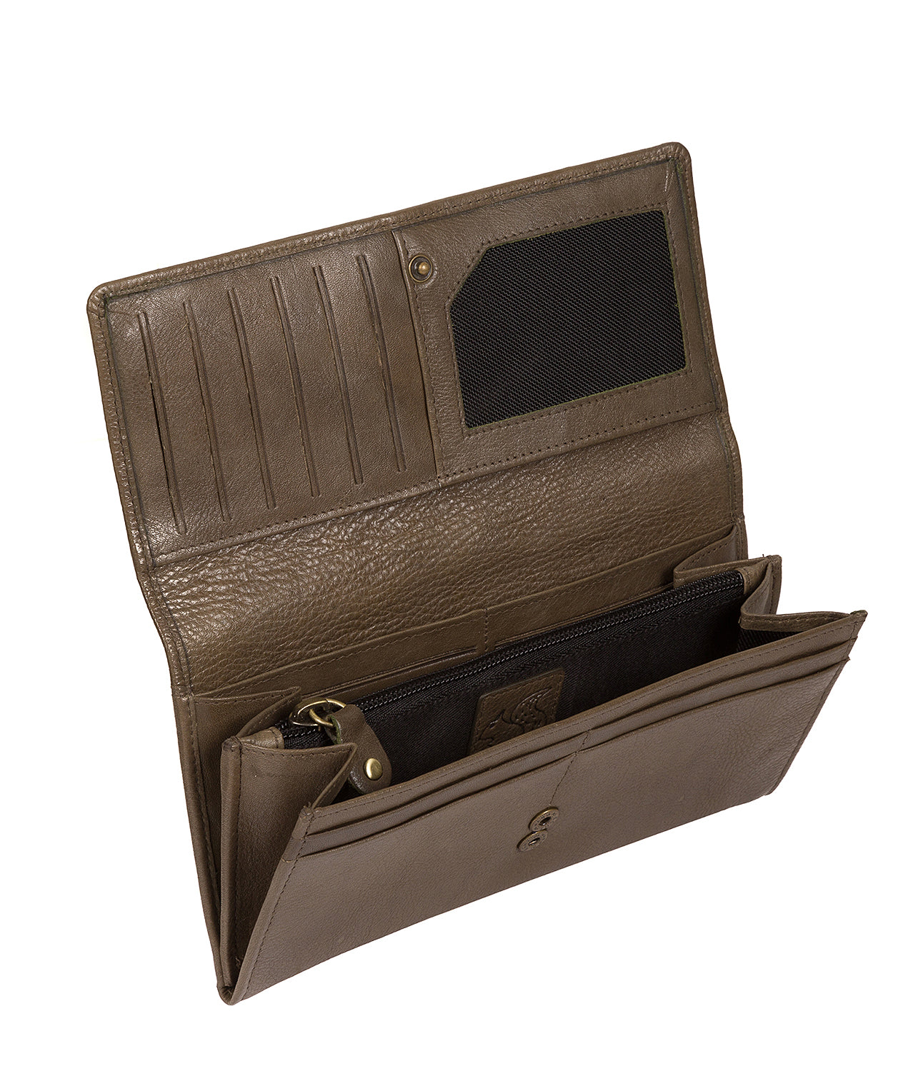 'Fey' Olive Leather Purse
