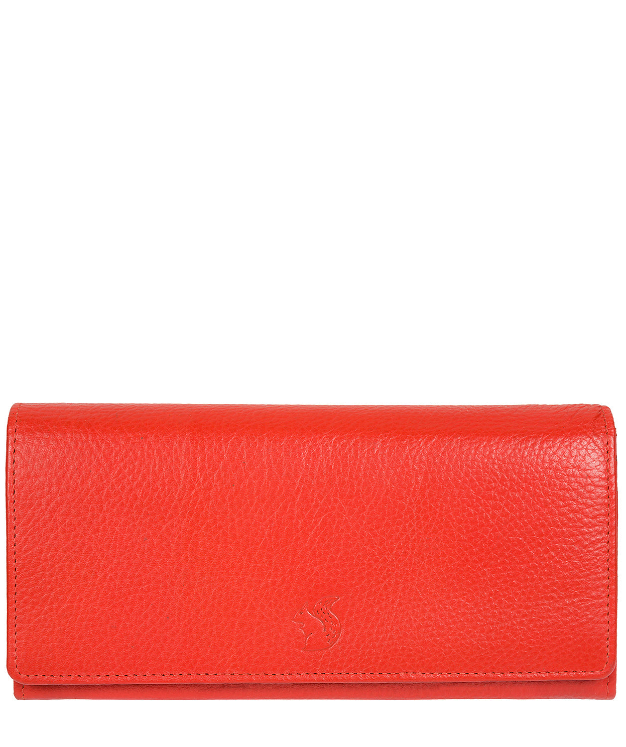'Fey' Orange Leather Purse