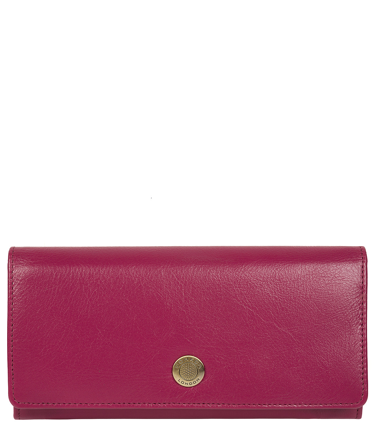 'Fey' Red Plum Leather Purse