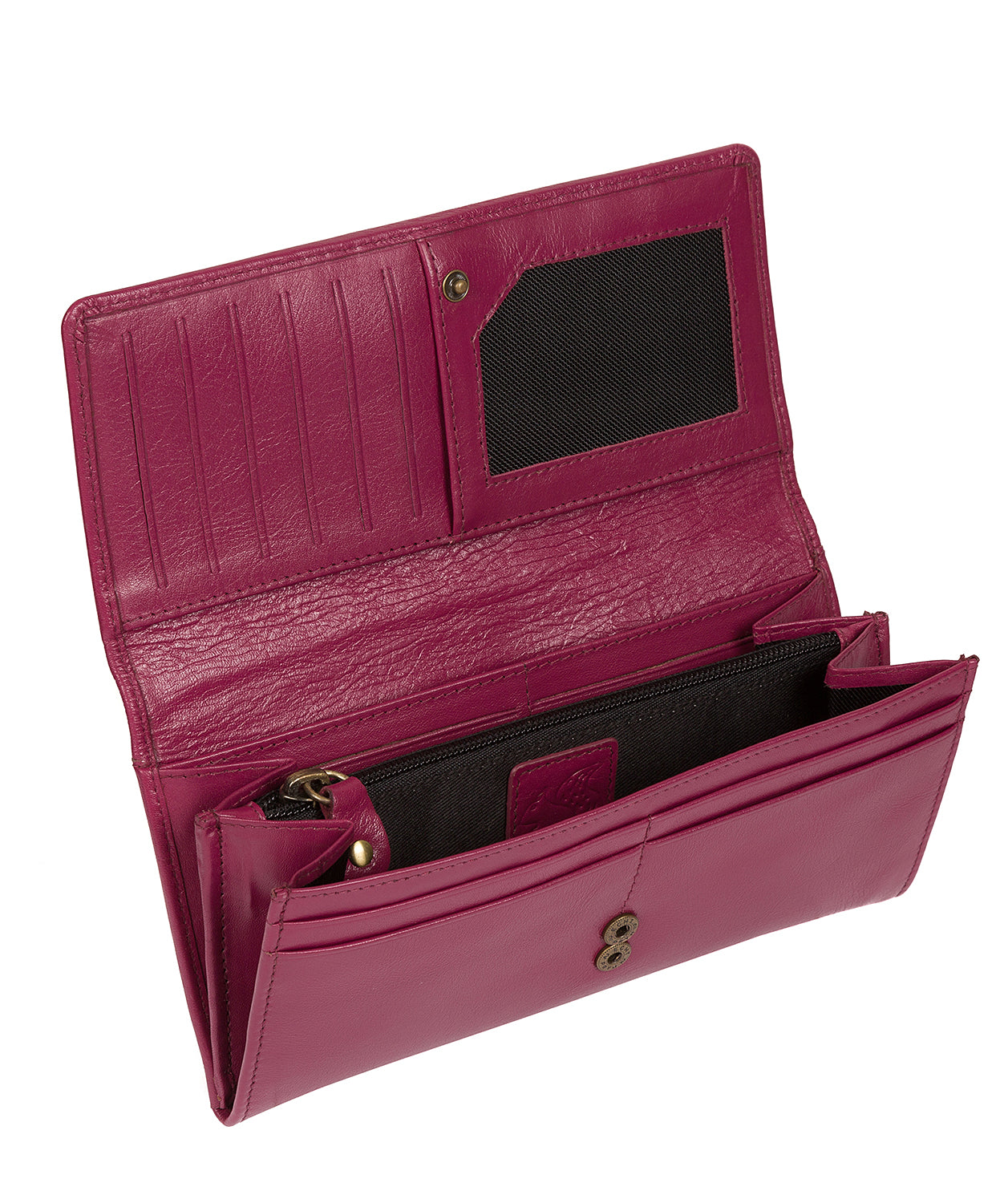 'Fey' Red Plum Leather Purse