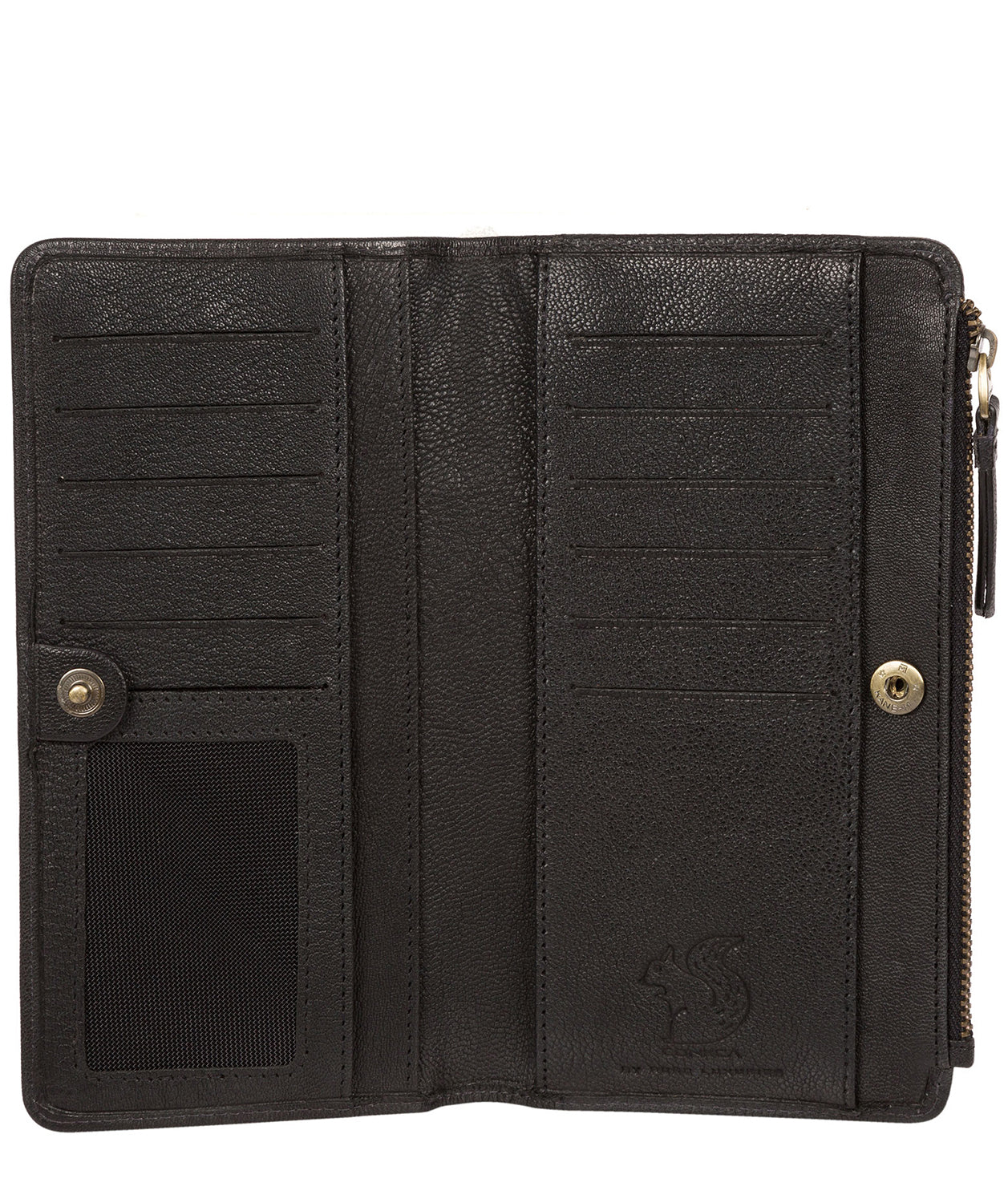 'Kittie' Black Leather Purse Pure Luxuries London