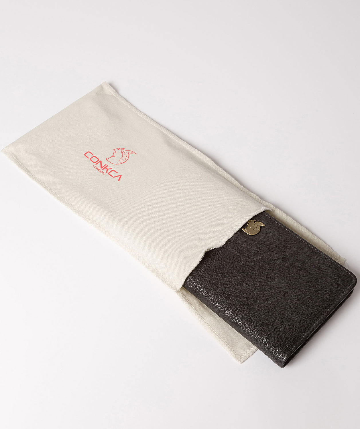 'Kittie' Black Leather Purse Pure Luxuries London