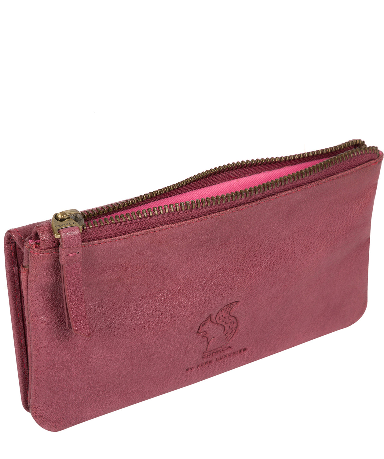 'Dotty' Orchid Leather Purse image 3