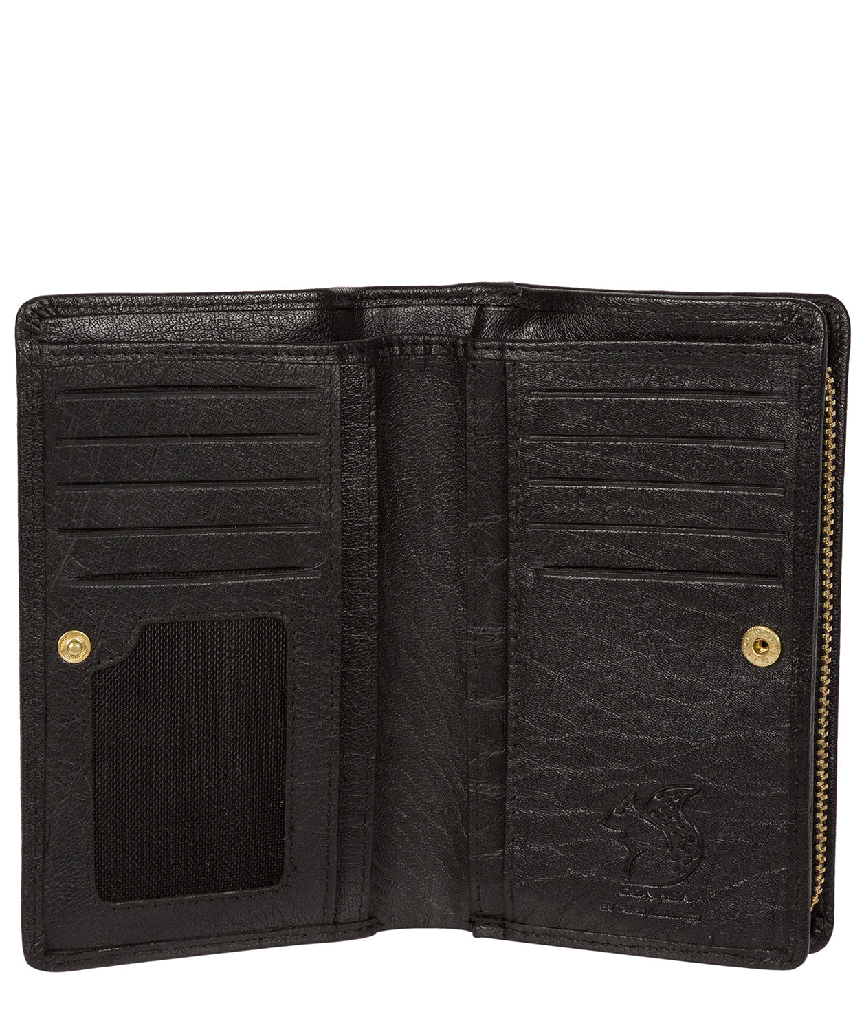 'Fran' Black Bi-Fold Leather Purse image 3