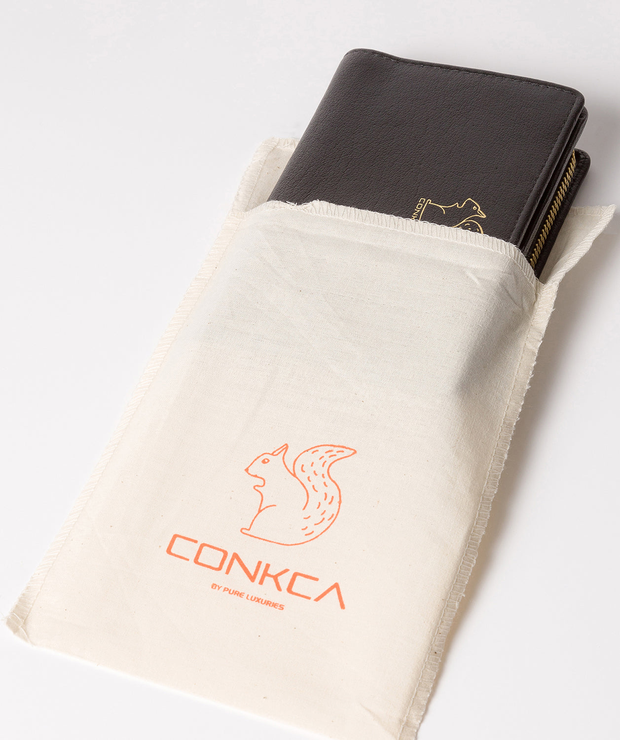 'Fran' Black Bi-Fold Leather Purse image 5