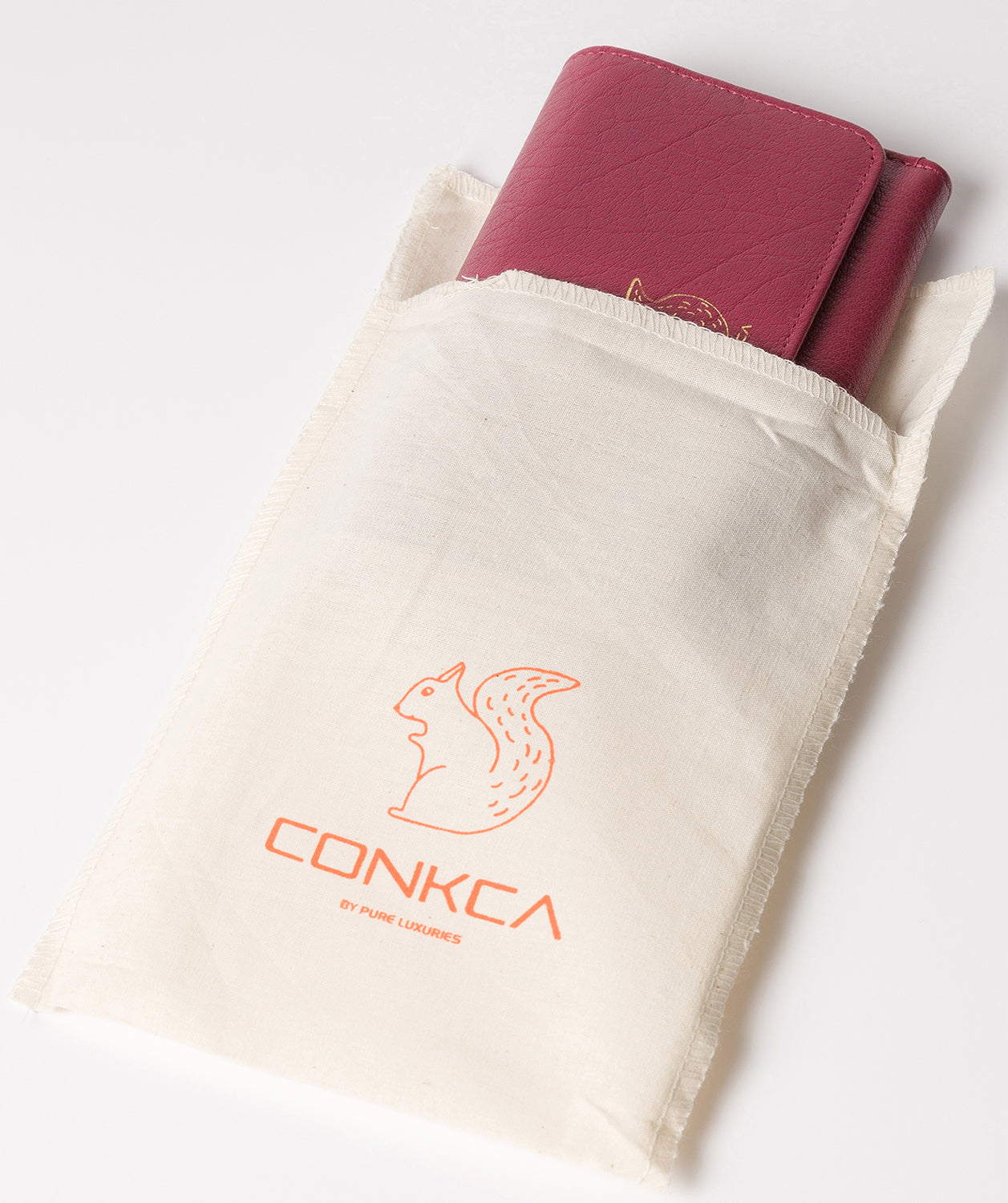 'Colleen' Orchid Tri-Fold Leather Purse image 5
