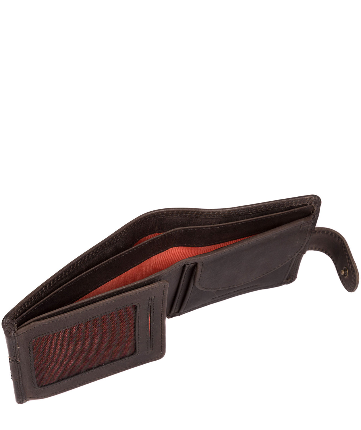 'Jude' Antique Black Handcrafted Leather Wallet image 4