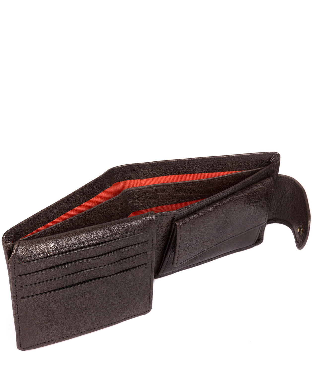 'Garrat' Anthracite Brown Handcrafted Leather Wallet image 4