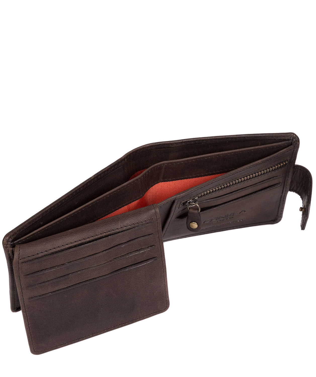 'Beckett' Antique Black Fine Leather Wallet