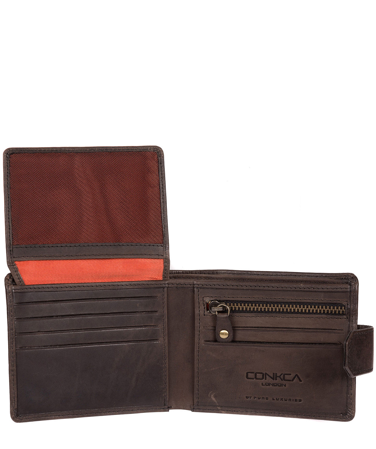 'Beckett' Antique Black Fine Leather Wallet