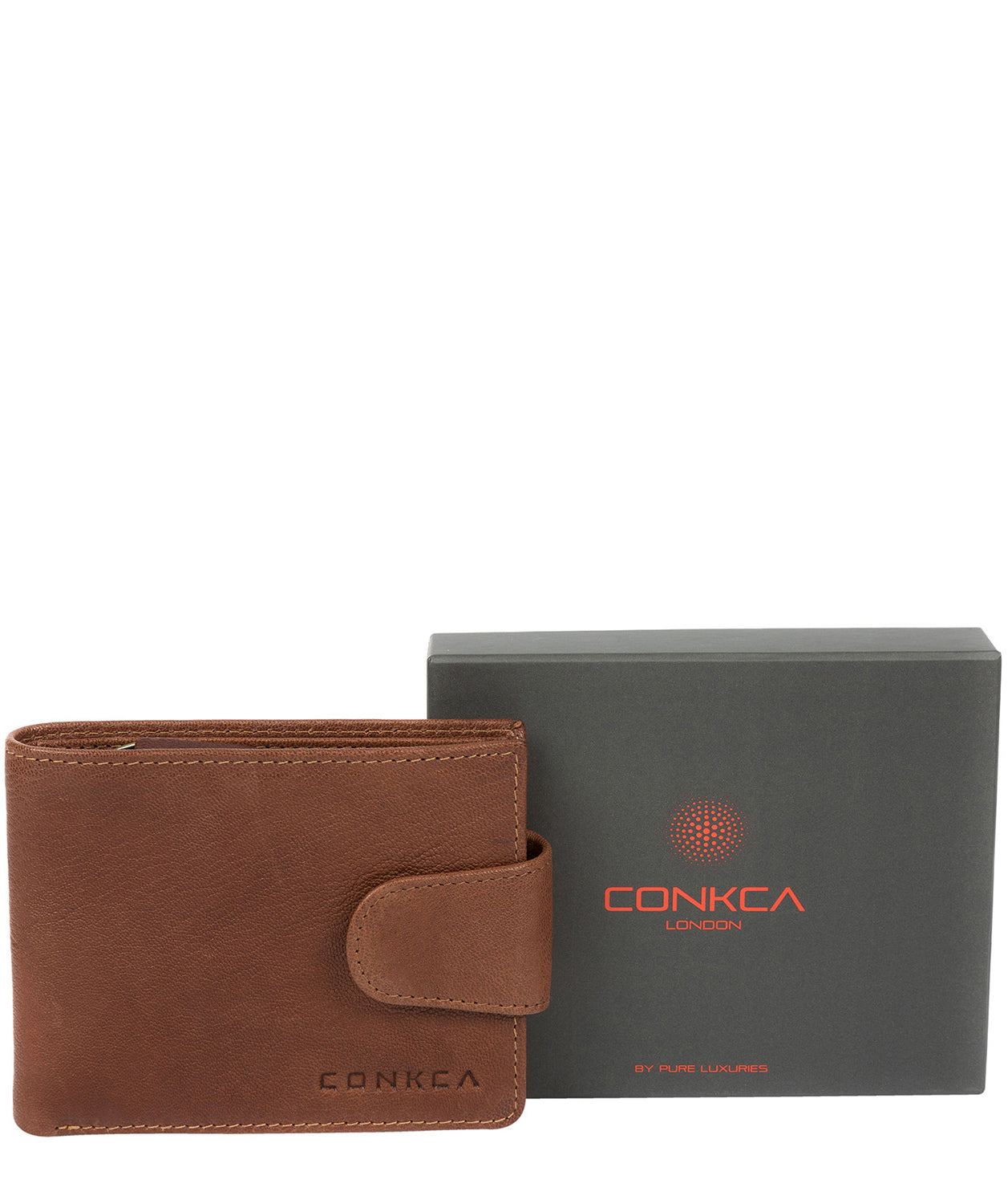 'Boris' Conker Brown Bi-Fold Leather Wallet image 6