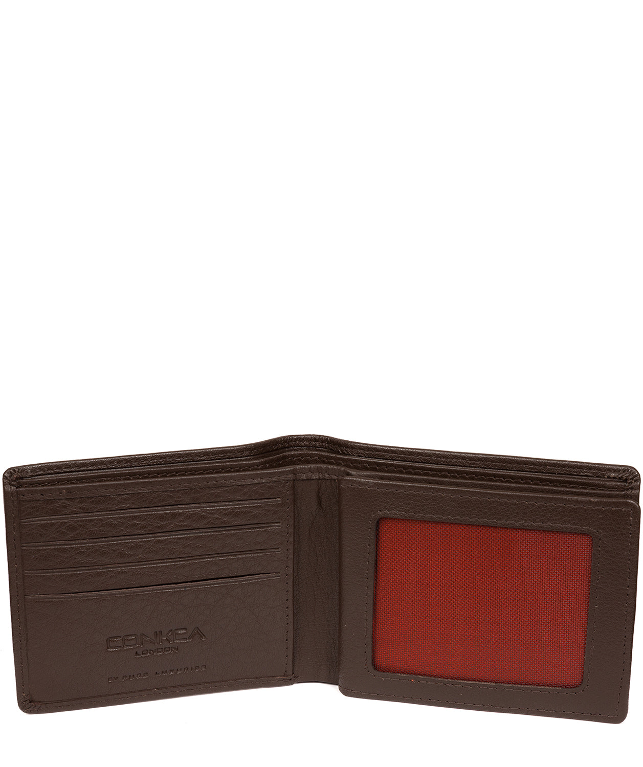 'Cain' Dark Brown Leather RFID Wallet Pure Luxuries London